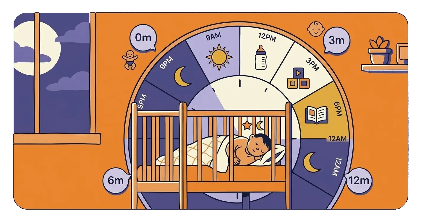 Baby sleeping peacefully in a crib